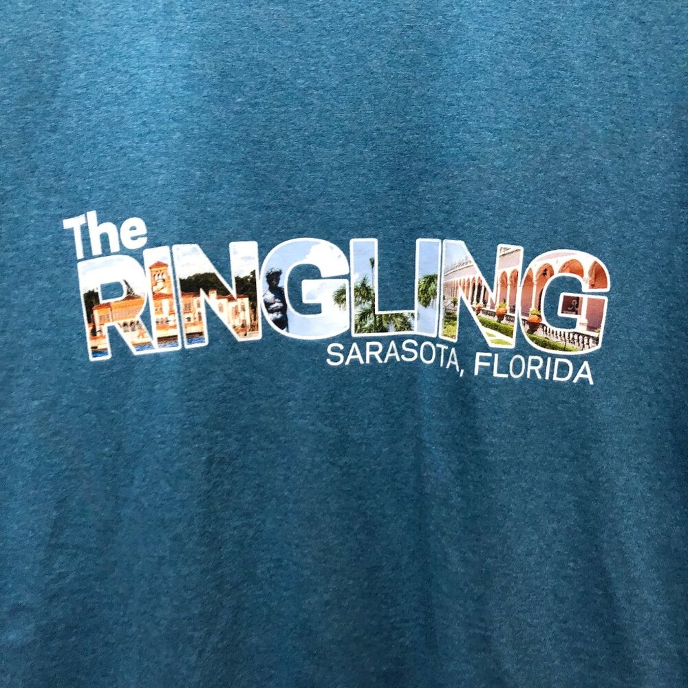 The Ringling, Sarasota Florida Blue T-shirt, Size 2X
